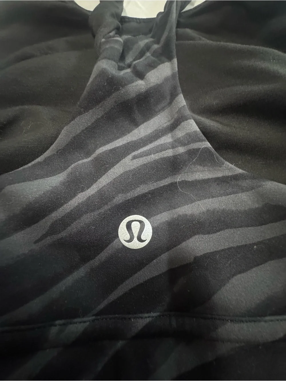 lululemon athletica Black Zebra Print Sports Bra
